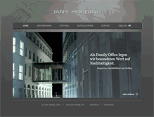 Tablet Screenshot of jans-holding.com